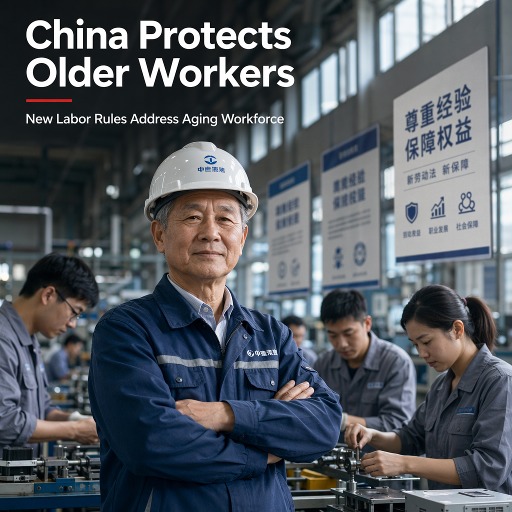 China Implements New Protections for Older Workers Amid Shrinking Labor Force