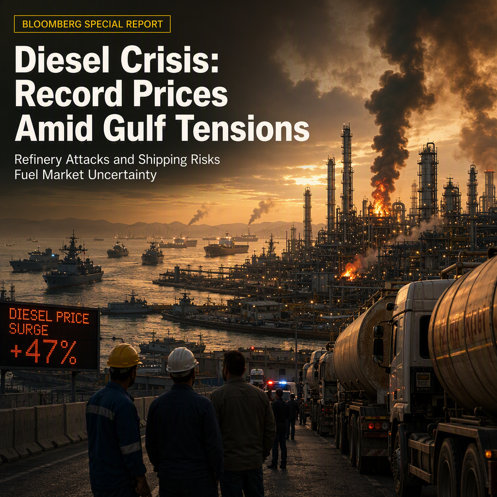 Diesel Shortage Drives Price Surge Amid Refinery Attacks and Gulf Shipping Disruptions
