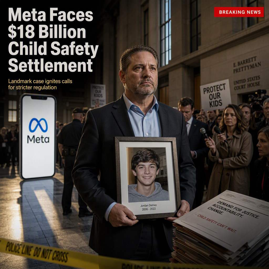 Meta Faces $18 Billion Settlement in Landmark Child Safety Case, Sparking Calls for Stricter Regulation