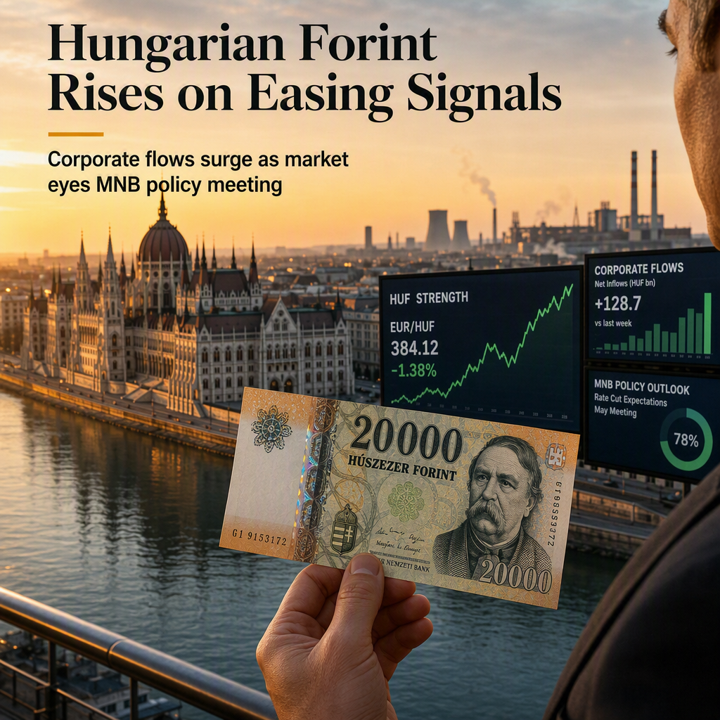 Hungarian Forint Strengthens Amid MNB Easing Prospects and Robust Corporate Flows