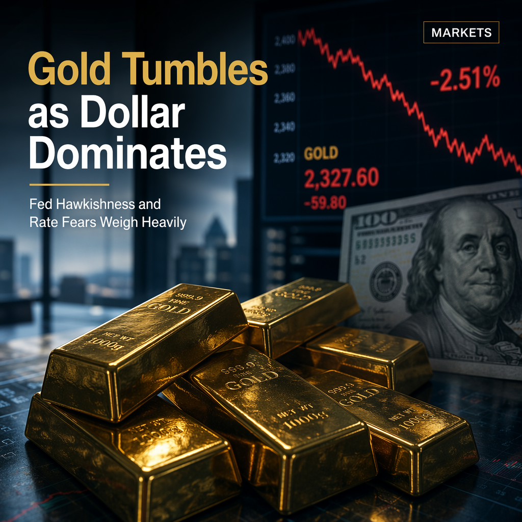 Gold Price Slides for Fourth Week as Fed Hawkishness and Strong Dollar Weigh Heavily
