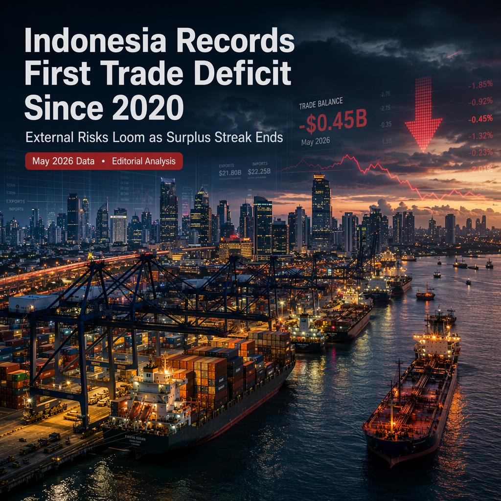 Indonesia Posts First Trade Deficit Since 2020, Raising External Risk Concerns