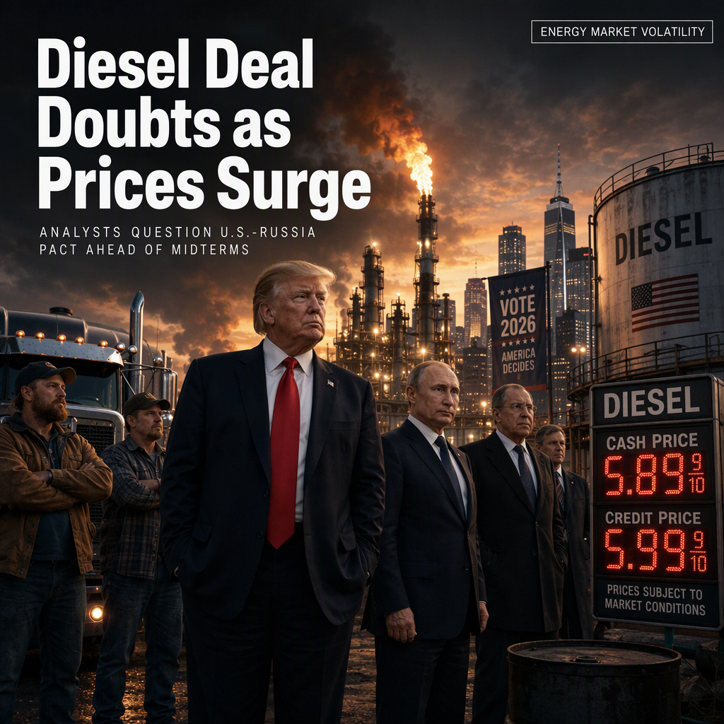 Analysts Skeptical of U.S.-Russia Diesel Deal's Impact as Energy Prices Remain High Ahead of U.S. Midterms