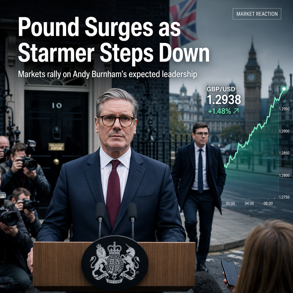 British Pound Rallies as Keir Starmer Announces Resignation, Markets Welcome Andy Burnham