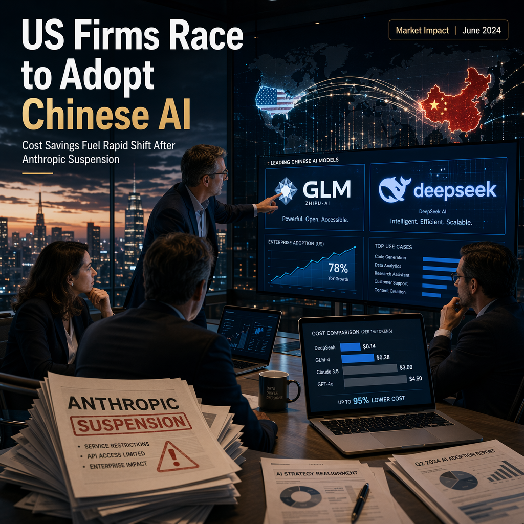 US Firms Rapidly Adopt Chinese AI Models After Anthropic's Mythos Suspension