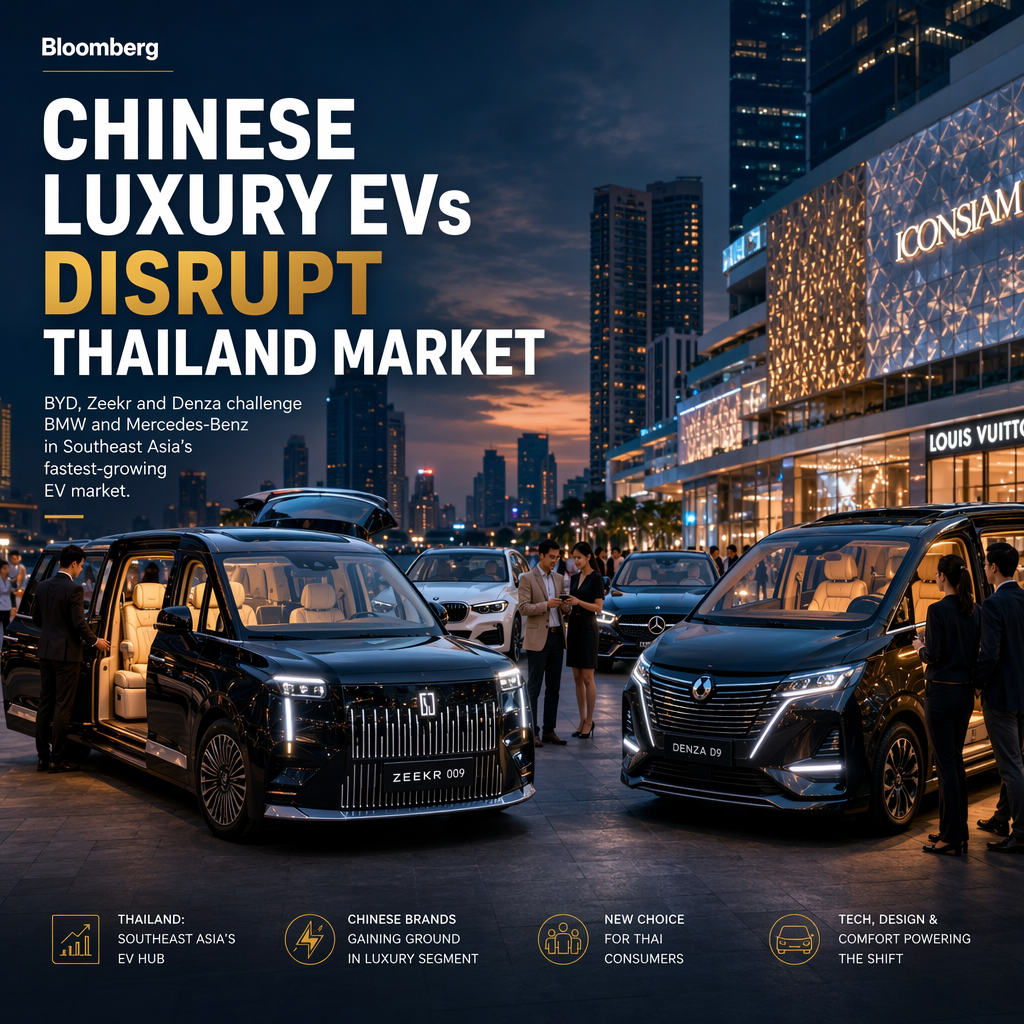 Chinese Luxury EVs Challenge BMW and Mercedes-Benz in Thailand with Competitive Pricing