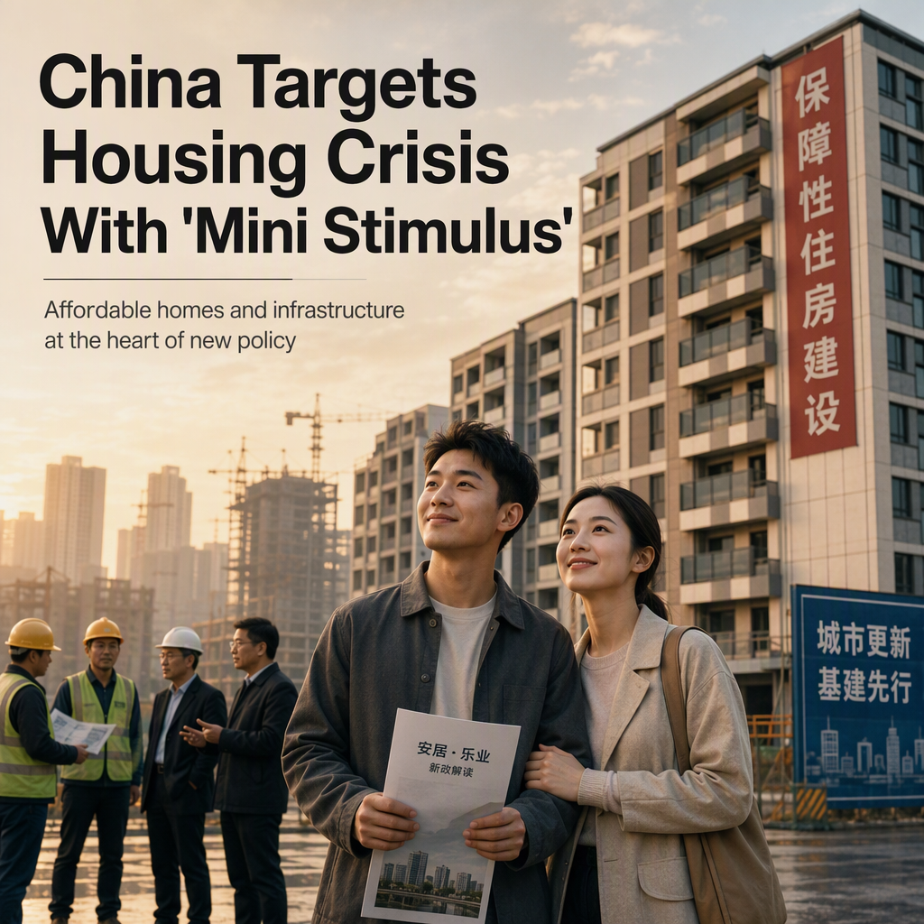 China Unveils 'Mini Stimulus' to Boost Affordable Housing and Infrastructure Amid Property Market Slump