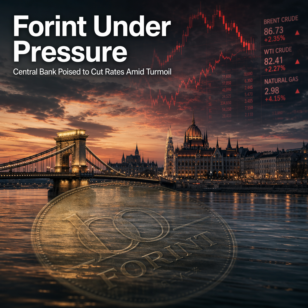Hungarian Forint Weakens as Central Bank Rate Cut Looms Amid Risk-Off Sentiment and Rising Energy Prices