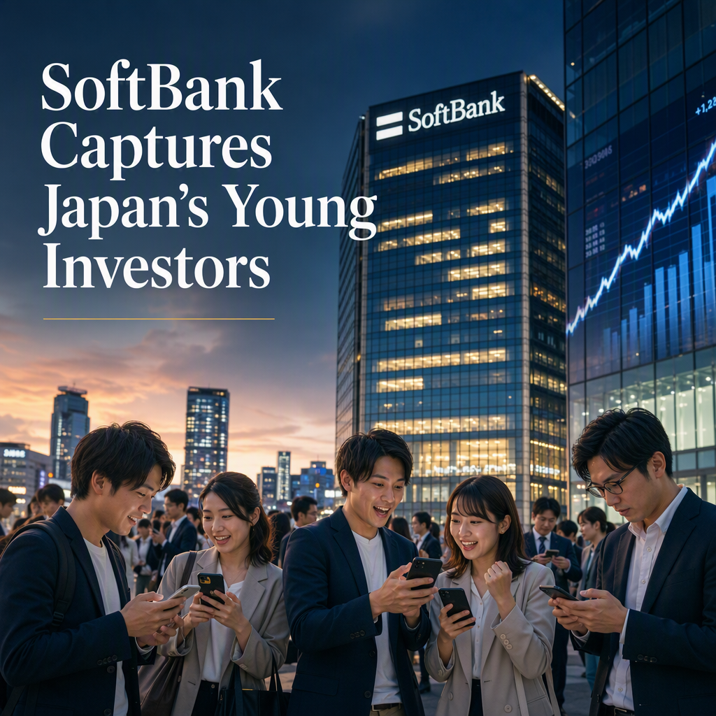 SoftBank Leads Japanese Companies in Attracting Young Retail Investors