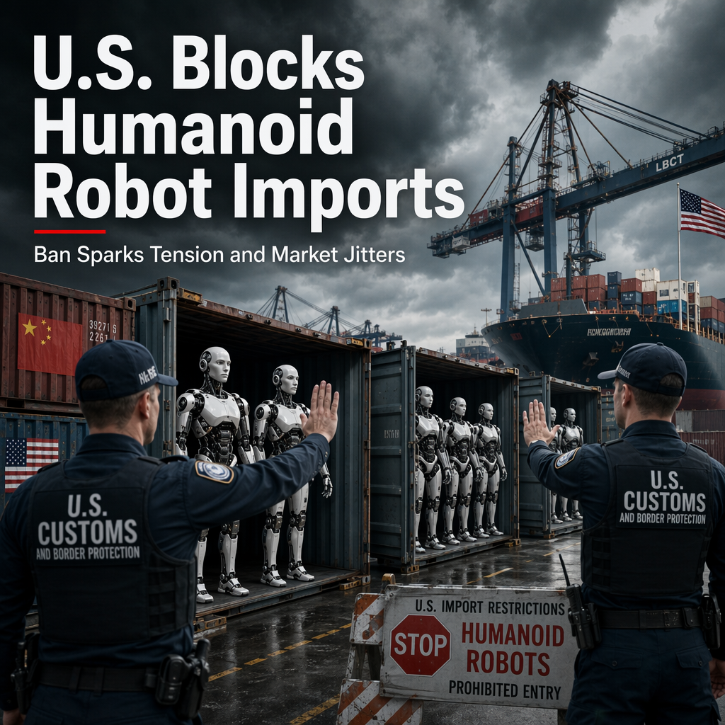 U.S. Announces Ban on Imports of Humanoid Robots, Drawing Strong Criticism from China