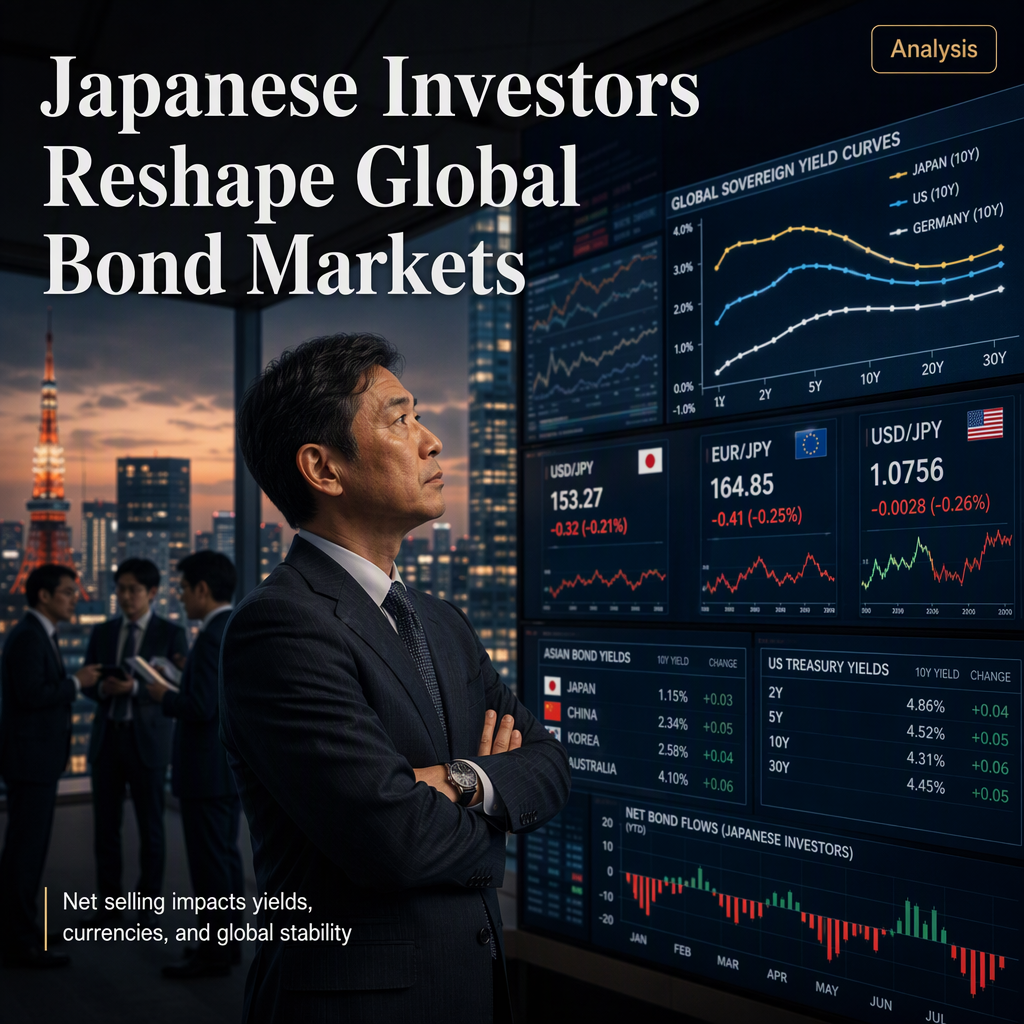 Japanese Investors Shift Bond Holdings, Impacting Global Yields and Currency Markets