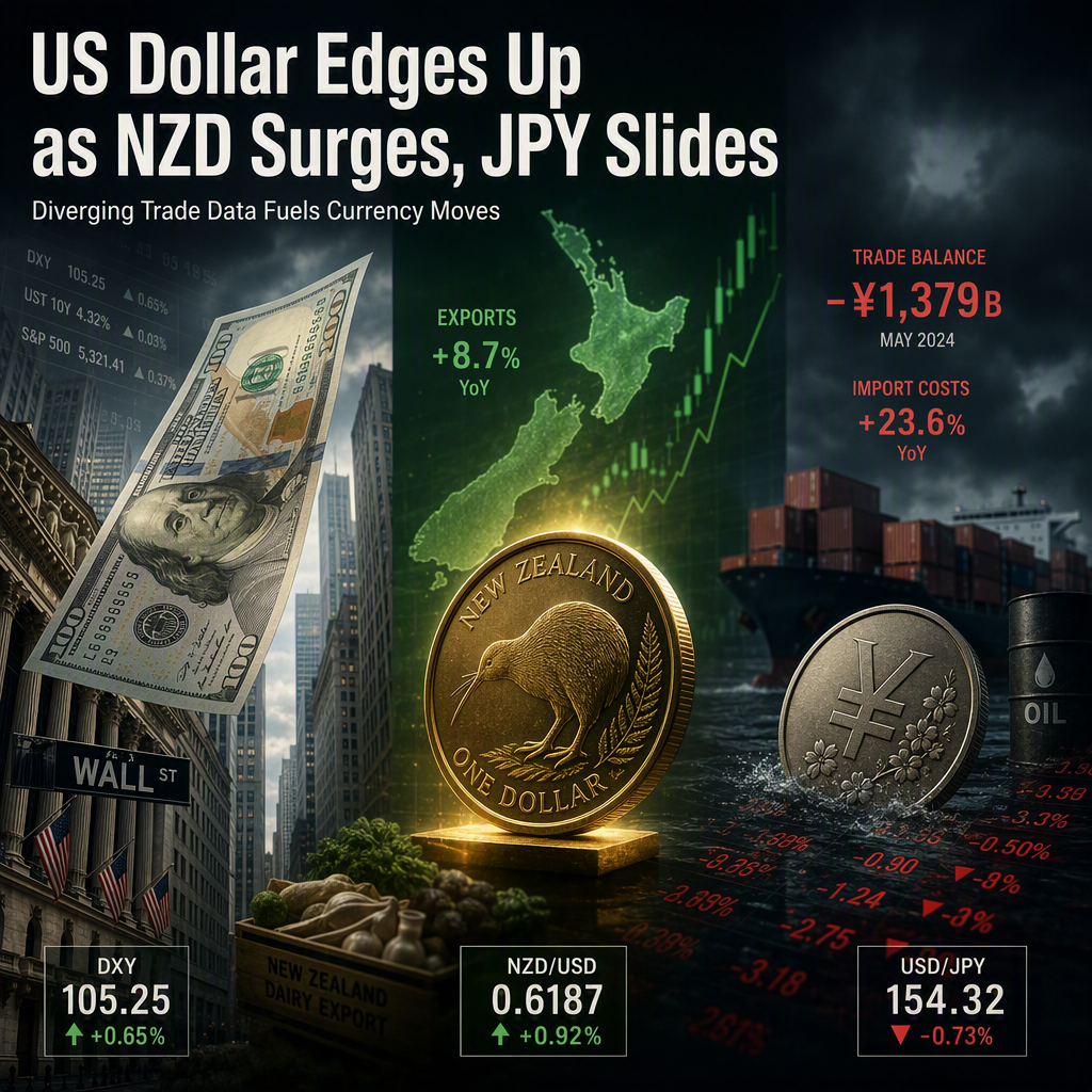 US Dollar Recovers as Soft US Data Boosts NZD and Pressures JPY Amid Diverging Trade Dynamics