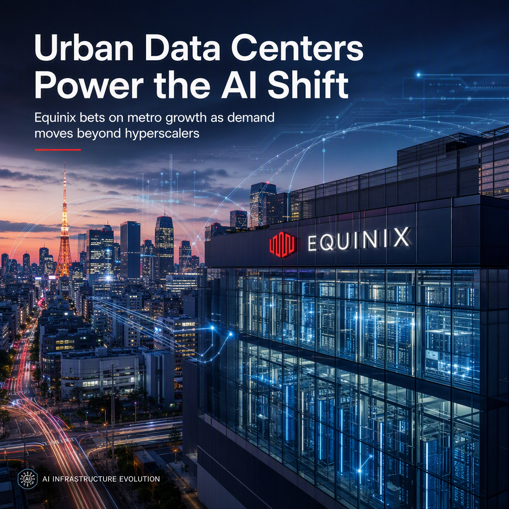 Equinix Targets Growth in Urban Data Centers as AI Demand Shifts Beyond Hyperscalers