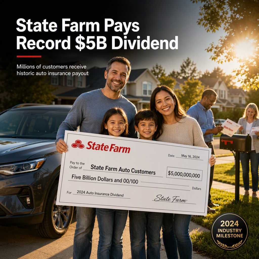 State Farm Announces Historic $5 Billion Dividend for Auto Insurance Customers