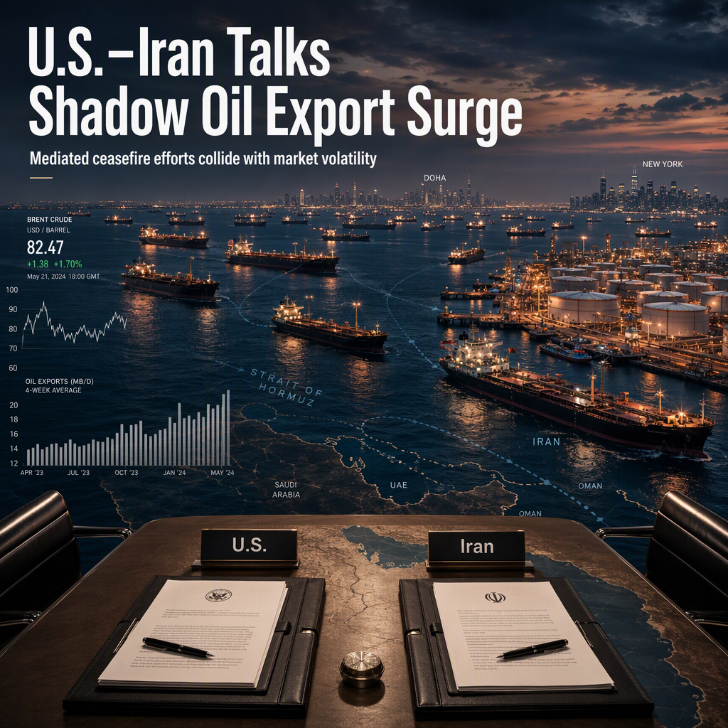U.S. and Iran Hold Indirect Mediator Talks as Middle East Oil Exports Rebound to War-Time Highs