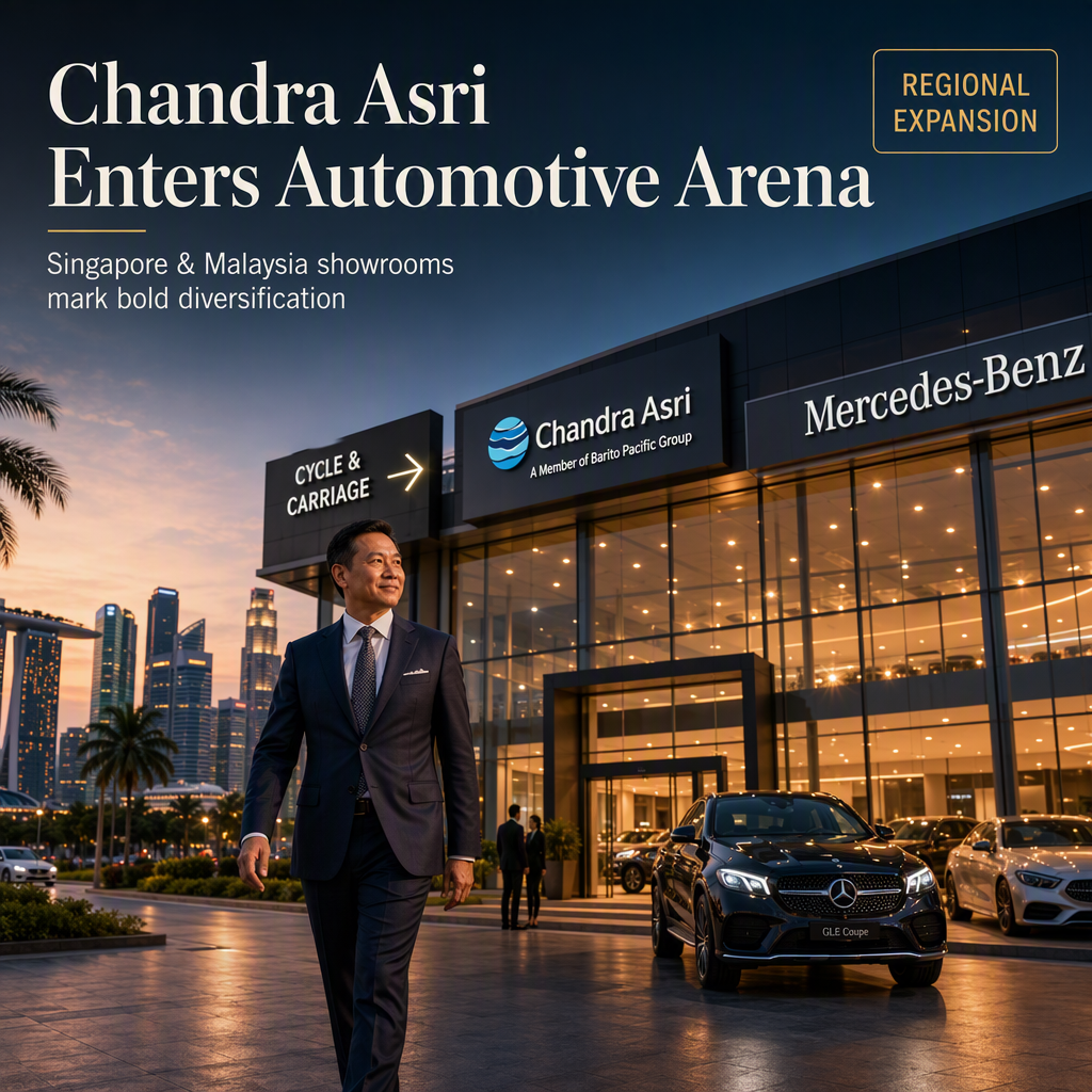 Chandra Asri Pacific Expands into Automotive Sector with Acquisition of Cycle & Carriage's Singapore and Malaysia Businesses