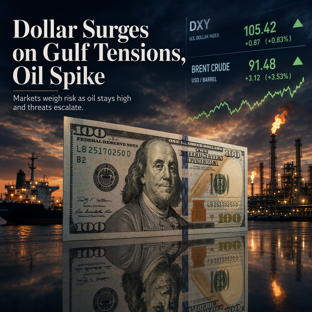 US Dollar Gains Broad Support Amid Escalating Gulf Tensions and Elevated Oil Prices