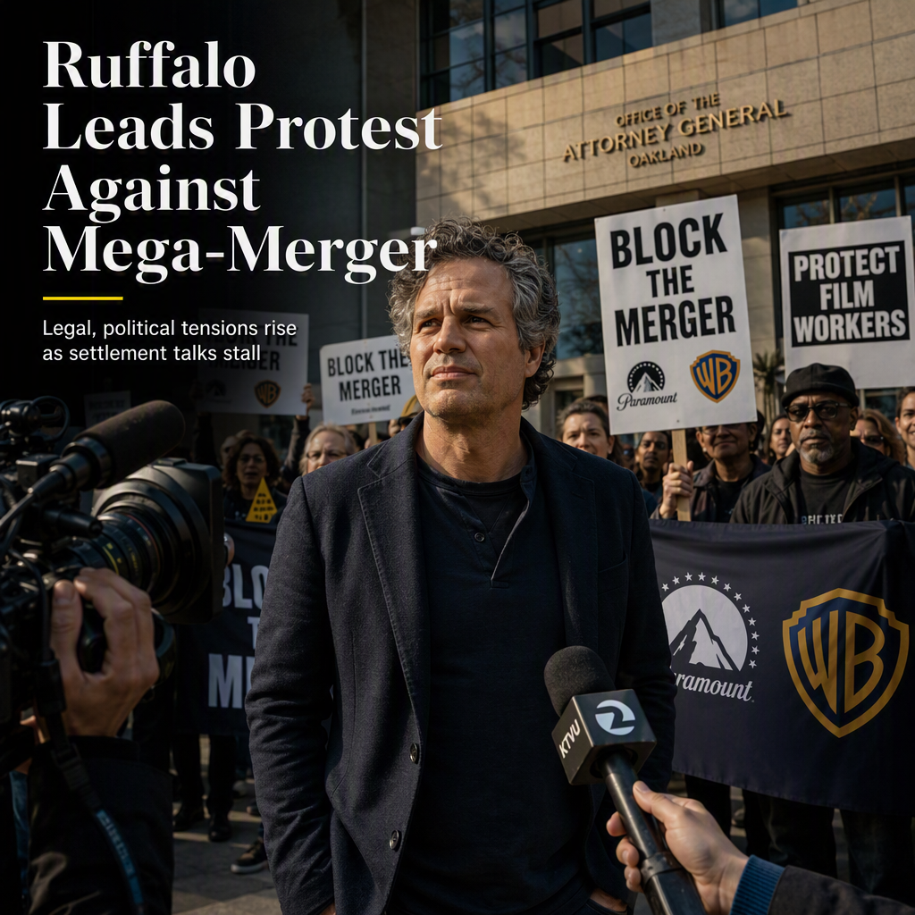 Mark Ruffalo Rallies Opposition as Paramount-Warner Bros. Merger Faces Legal, Political Pressure