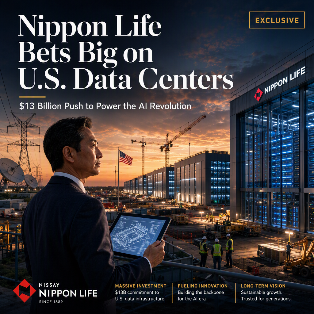 Nippon Life Commits $13 Billion to U.S. Data Center Financing Amid Rising AI Infrastructure Costs