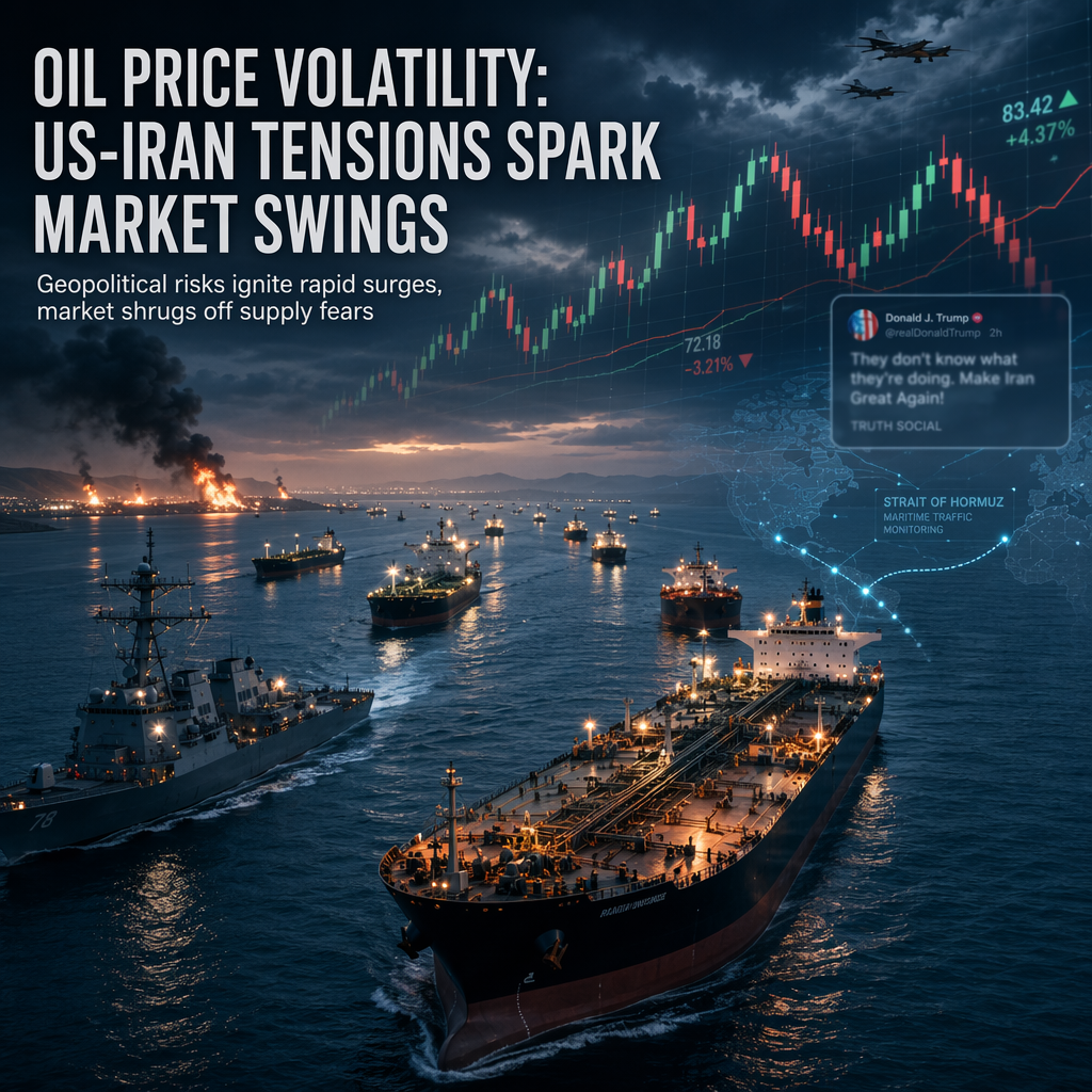 Crude Oil Prices Surge Amid US-Iran Tensions and Geopolitical Risks, Then Retreat on Market Complacency