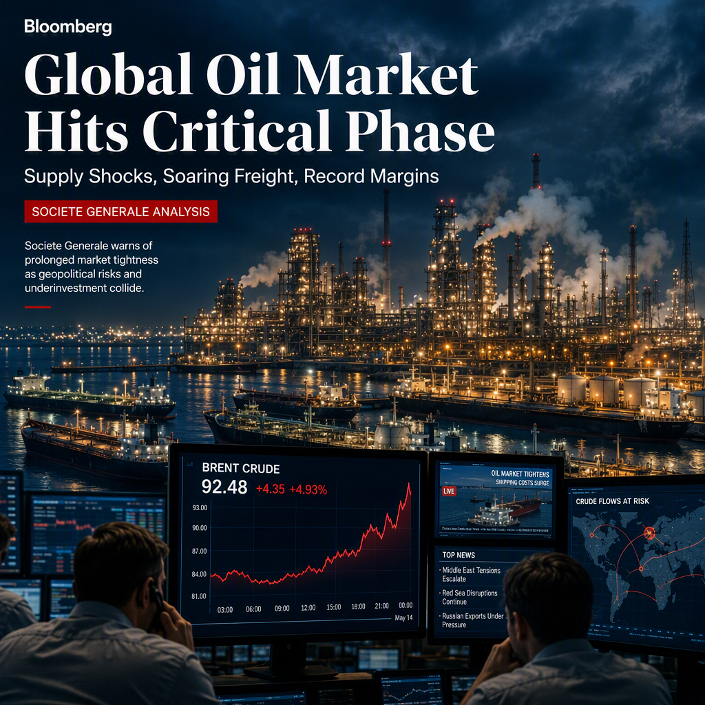 Societe Generale Warns of Critical Oil Market Tightness Amid Supply Disruptions and Soaring Freight Rates