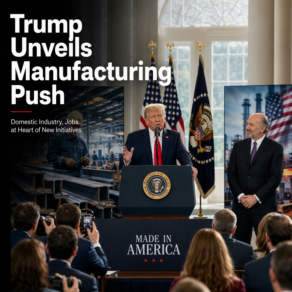 President Trump and Commerce Secretary Lutnick Announce New Economic Initiatives Focused on Domestic Manufacturing and Job Creation