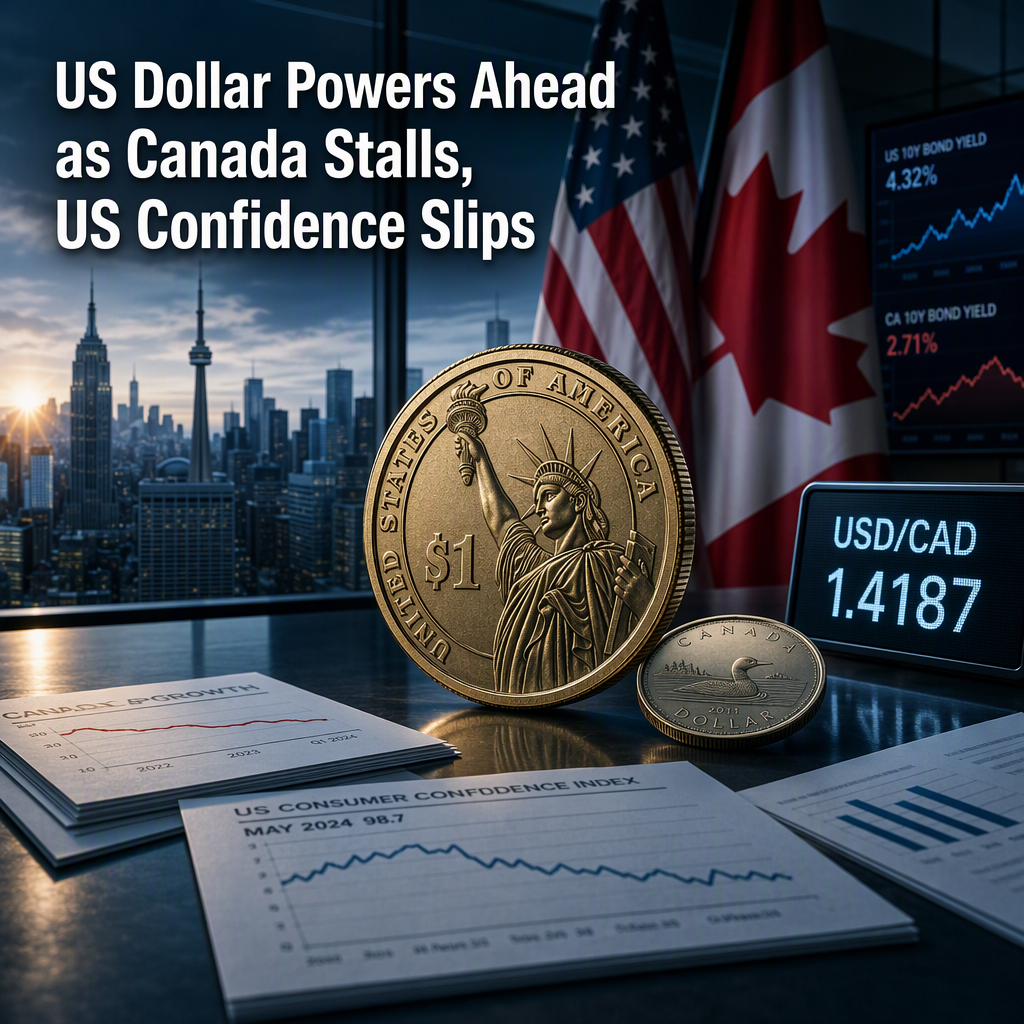 US Dollar Surges as Canadian GDP Stalls and US Consumer Confidence Falls