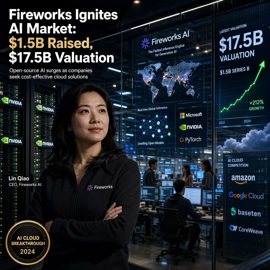Nvidia-Backed Fireworks Raises $1.5 Billion, Hits $17.5 Billion Valuation Amid Soaring Demand for Cheaper AI Models