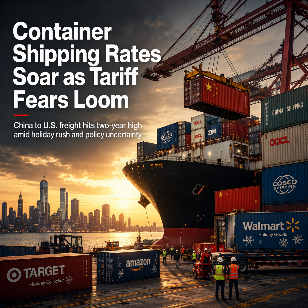 China-US Container Shipping Rates Surge to Two-Year High Amid Tariff Uncertainty
