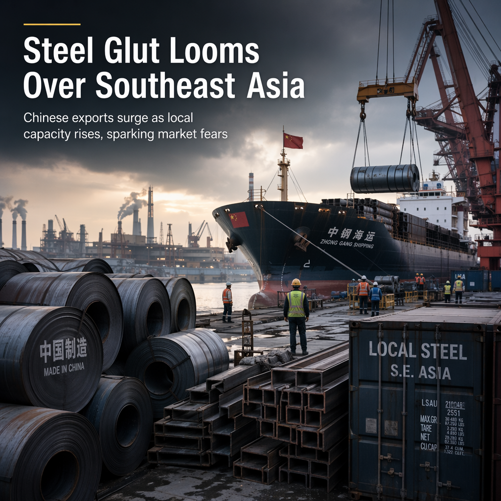 Worldsteel Chief Warns of Imminent Steel Glut in Southeast Asia Amid Surging Chinese Exports