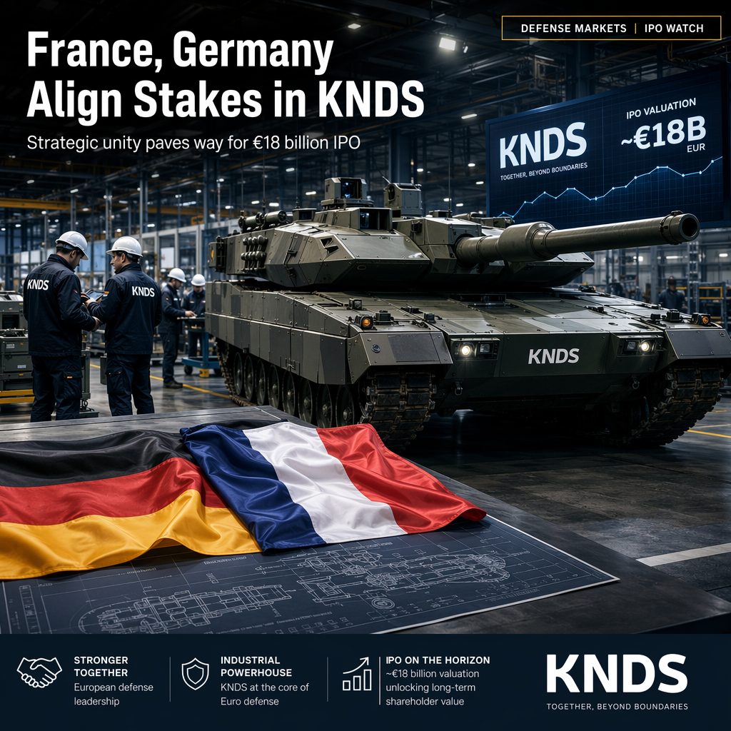 Germany and France Align Stakes in KNDS Ahead of Potential Multi-Billion-Euro IPO