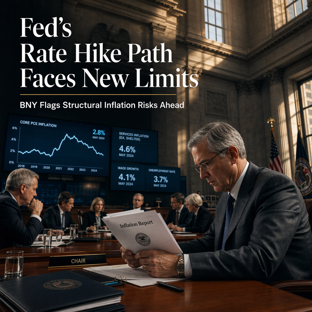 BNY Warns Fed Rate Hikes May Be Limited by Structural Inflation Shocks
