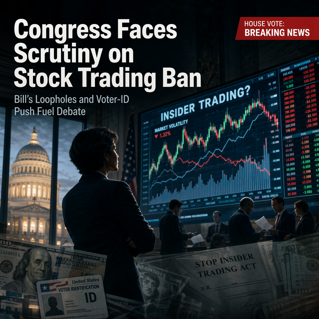 House to Vote on Stop Insider Trading Act Amid Criticism Over Loopholes and Voter-ID Provision