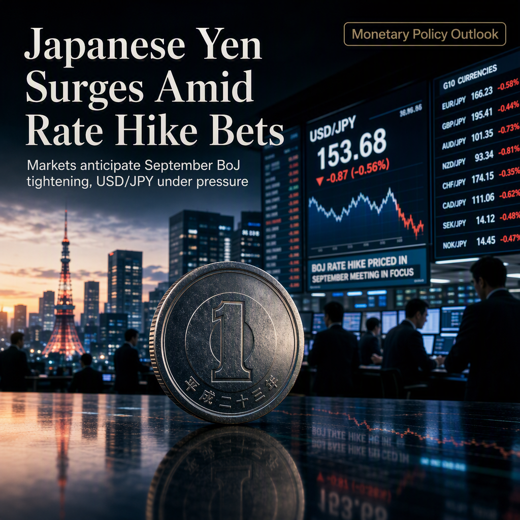 Japanese Yen Strengthens as Markets Price in September BoJ Rate Hike
