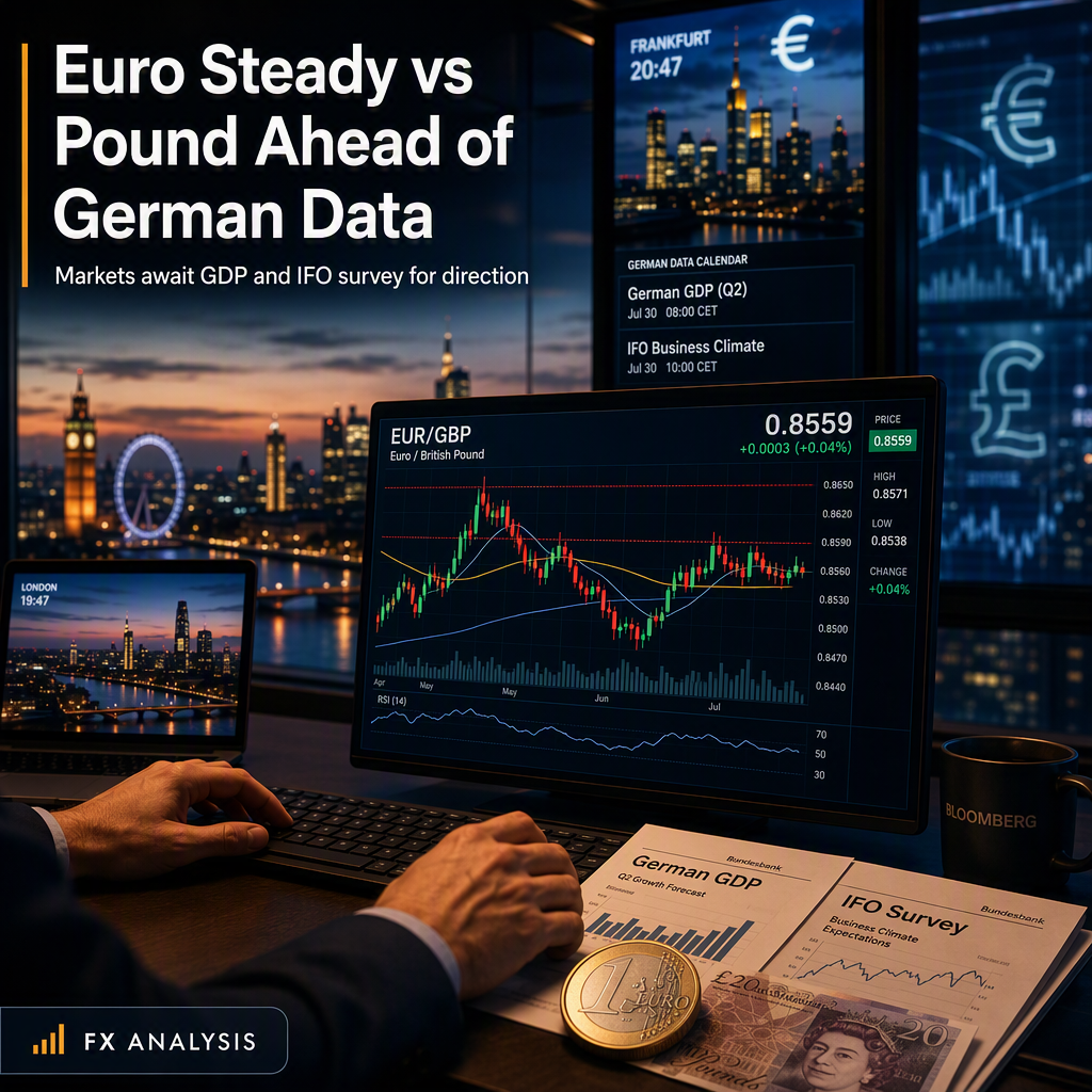 Euro Holds Steady Against Pound Ahead of Key German Economic Data