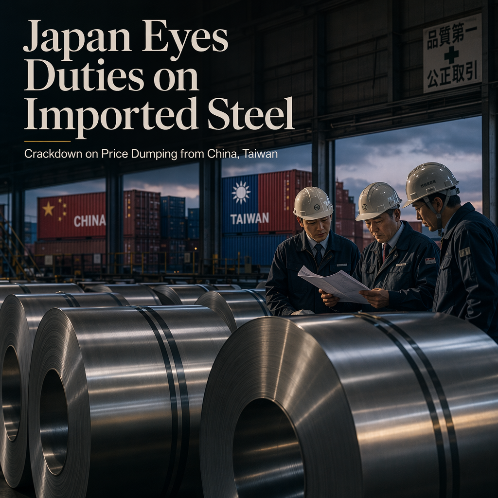 Japan Weighs Antidumping Duties on Chinese and Taiwanese Stainless Steel After Finding Unfair Pricing