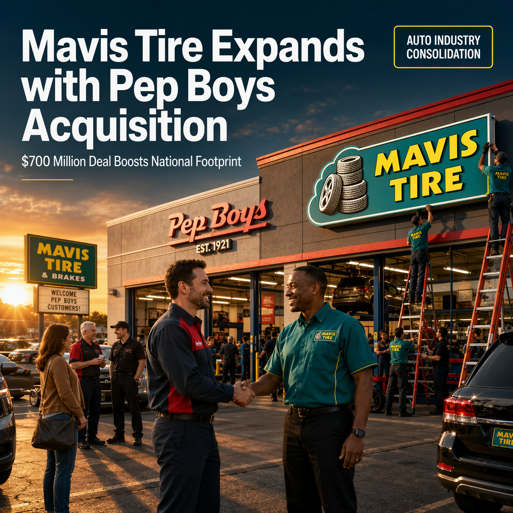 Mavis Tire to Acquire Pep Boys in $700 Million Deal, Expanding National Footprint