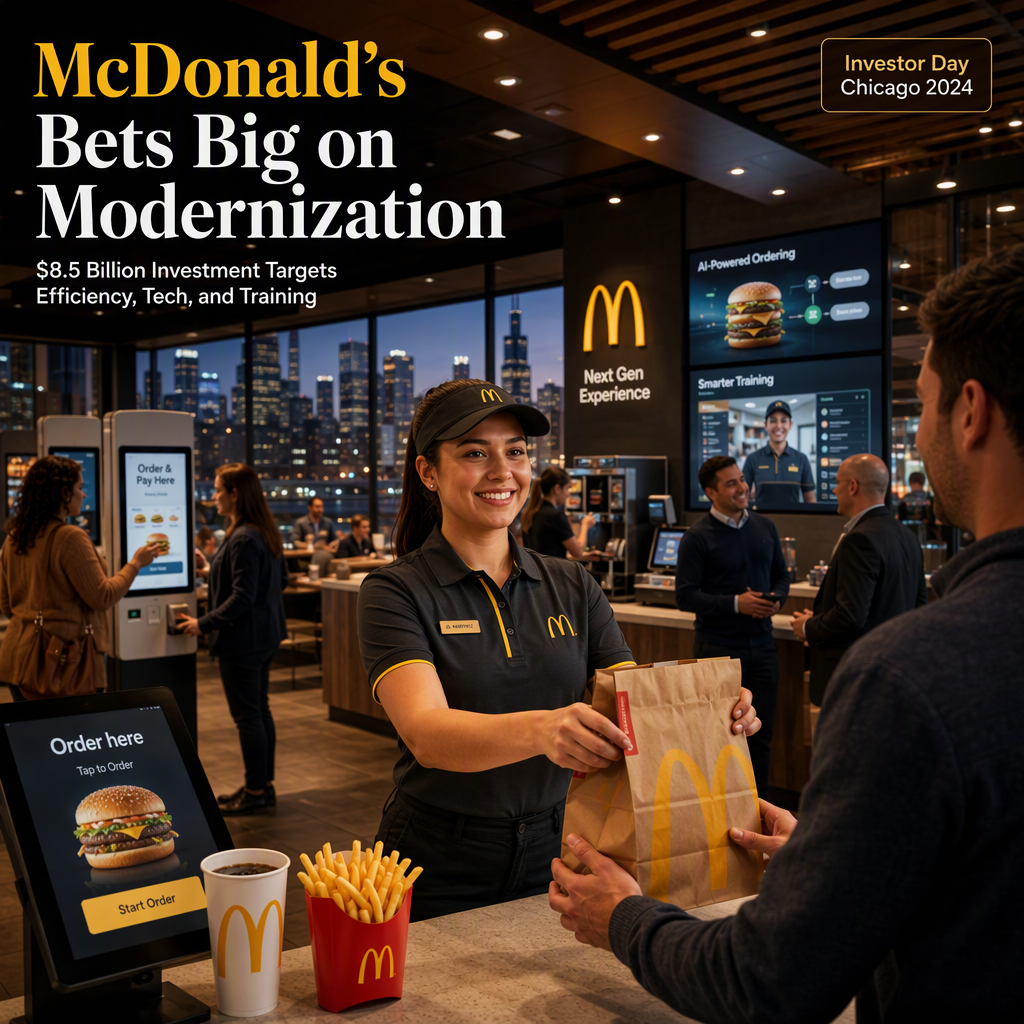 McDonald's Unveils $8.5 Billion Investment Plan to Modernize Restaurants and Boost Sales