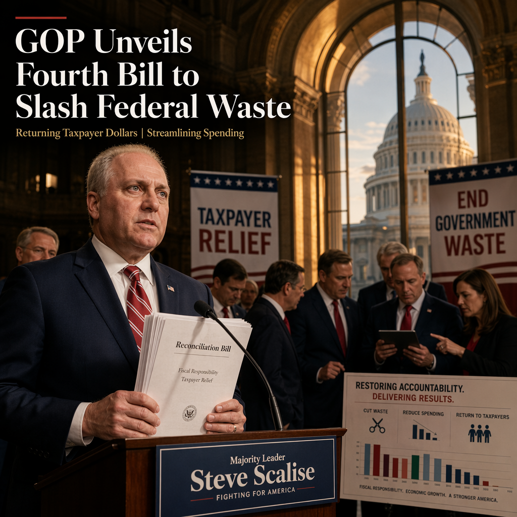 House GOP Plans Fourth Major Reconciliation Bill to Combat Federal Waste and Return Funds to Taxpayers