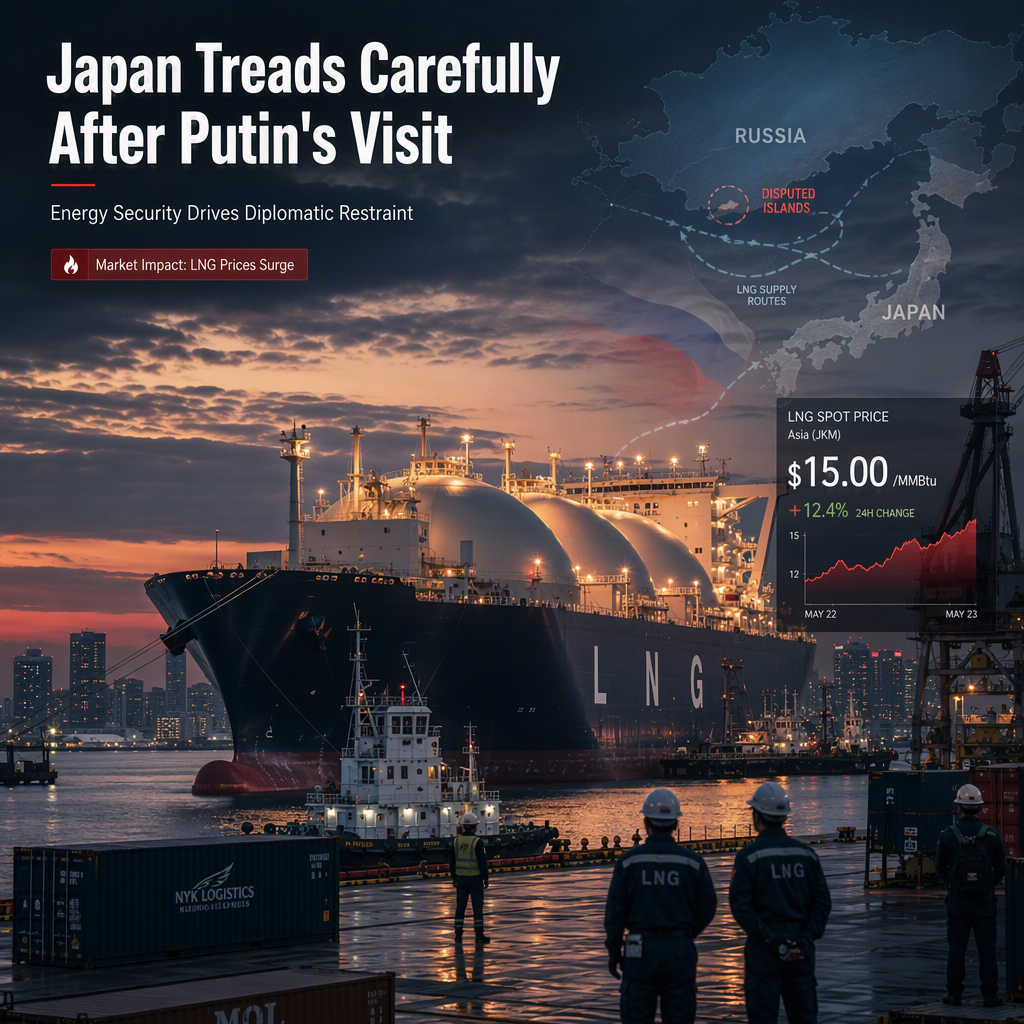 Japan Holds Back on Sanctions After Putin's Disputed-Island Visit Amid LNG Supply Concerns