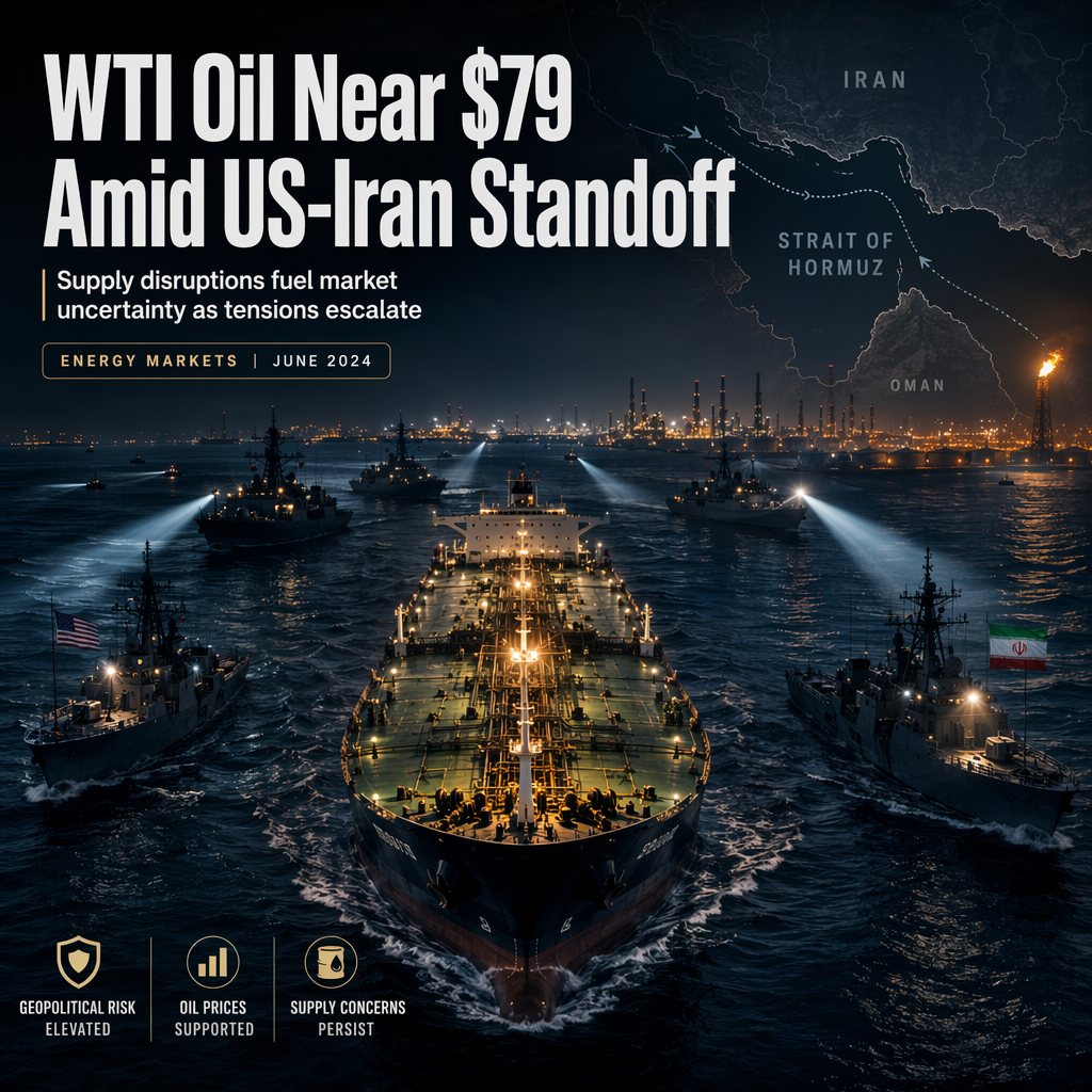 WTI Oil Holds Near $79 Amid Escalating US-Iran Tensions and Supply Disruptions