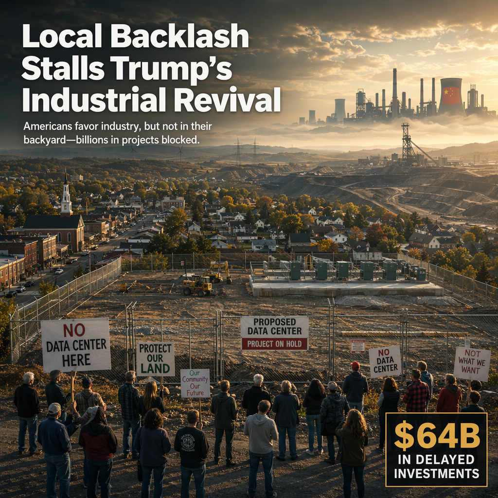 Local Opposition Threatens Trump's Reindustrialization Agenda Amid Data Center and Mining Backlash