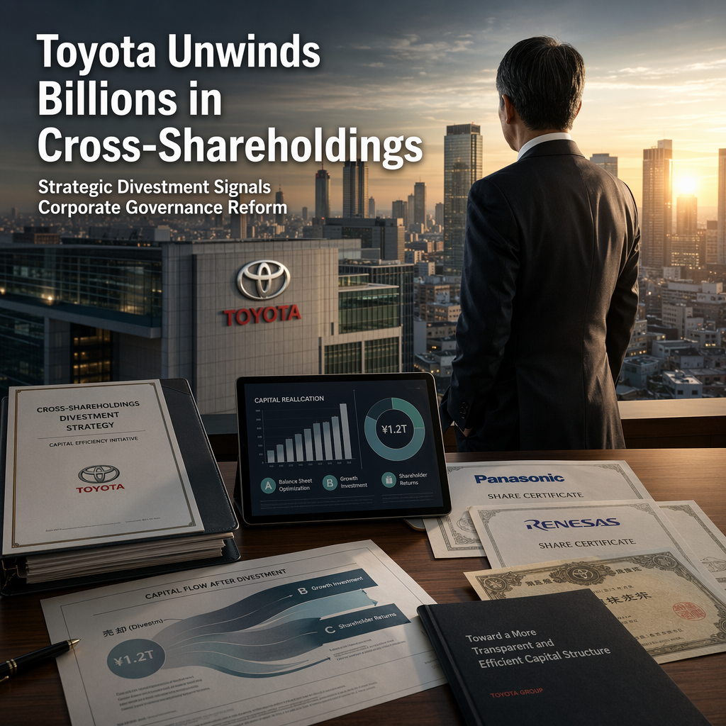 Toyota Group Sells Billions in Cross-Shareholdings to Boost Capital Efficiency