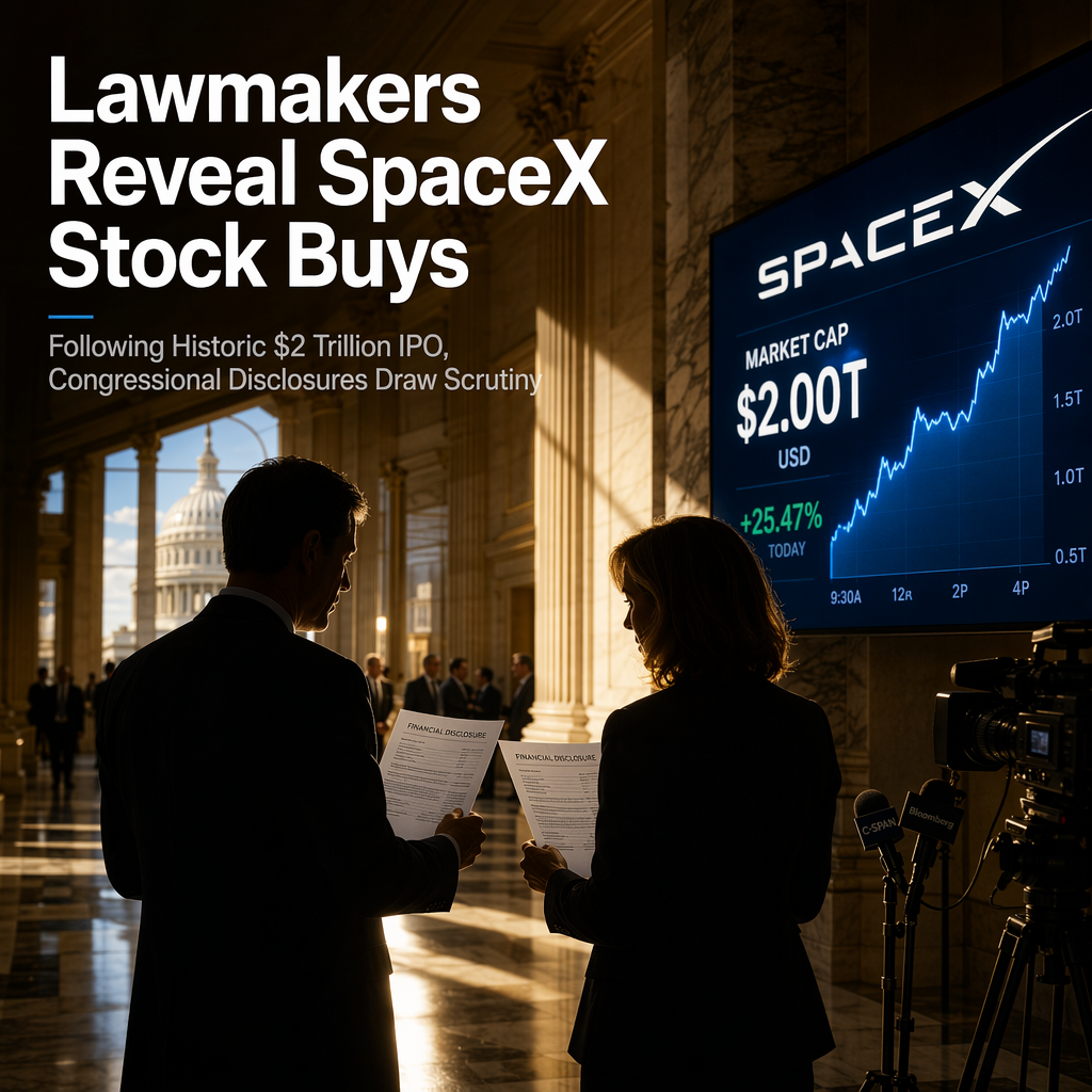 Congress Members Disclose SpaceX Stock Purchases Following Historic IPO
