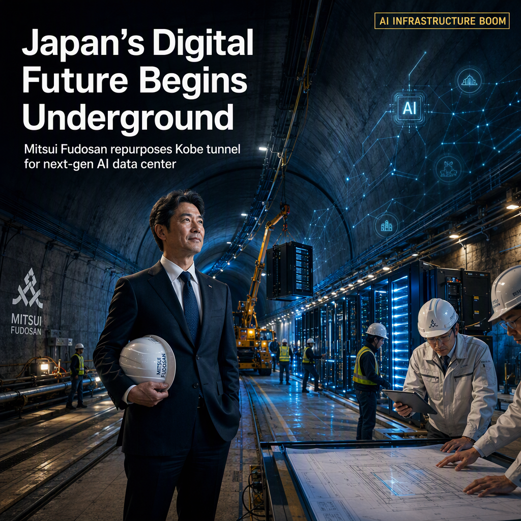 Mitsui Fudosan to Build Data Center in Kobe's Abandoned Tunnel Amid AI Infrastructure Boom