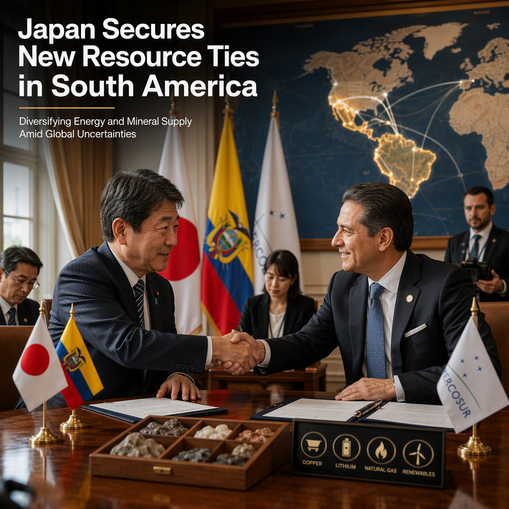 Japan Expands Resource Partnerships with Ecuador and Mercosur Amid Global Supply Uncertainties
