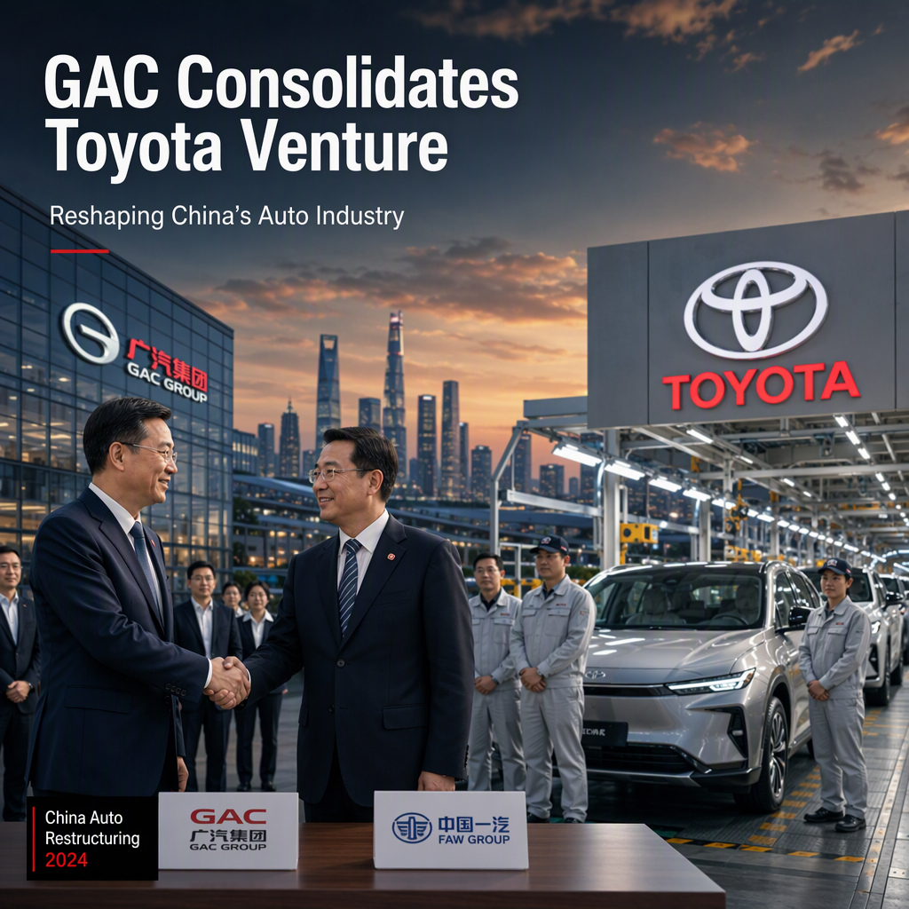 GAC Acquires FAW's Stake in Toyota Joint Venture Amid Industry Consolidation in China