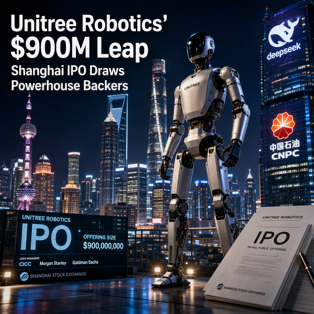 Unitree Robotics Secures $900 Million in Shanghai IPO Backed by DeepSeek and State Oil Giant