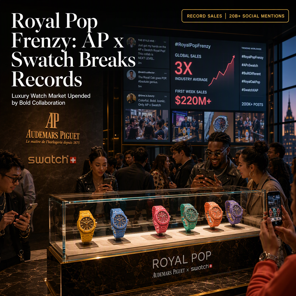 Audemars Piguet's Royal Pop Collaboration with Swatch Breaks Sales Records Amid Industry Slump