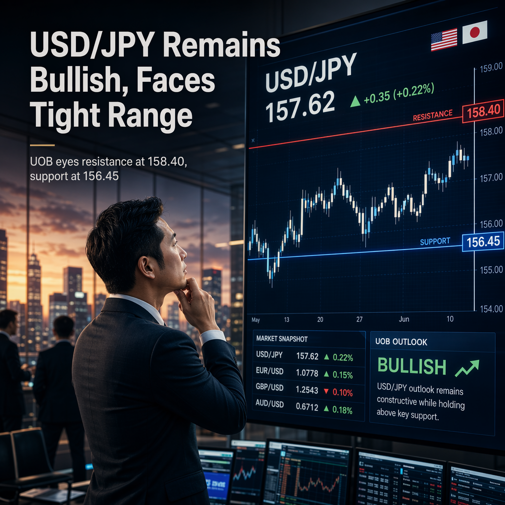UOB Maintains Bullish Outlook on USD/JPY, Eyes Resistance at 158.40
